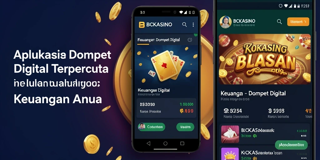 Antarmuka pengguna BCKASINO yang sederhana dan modern.