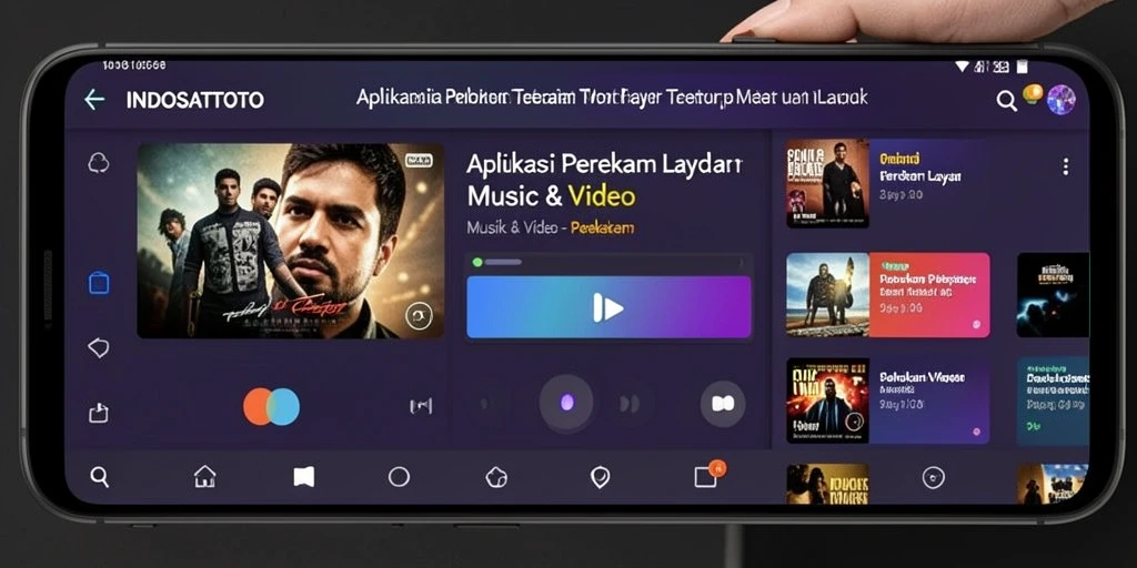 Antarmuka aplikasi INDOSATTOTO saat merekam layar dengan fitur lengkap.