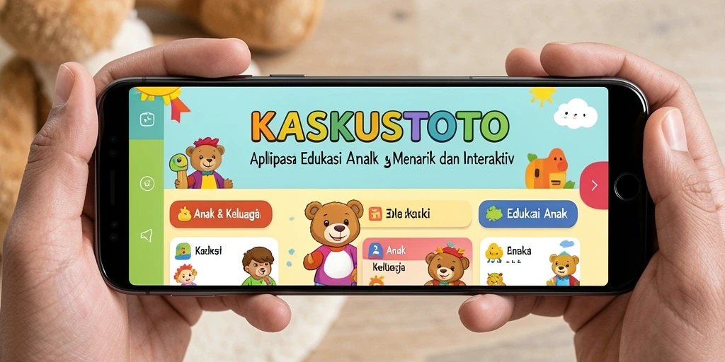 Antarmuka KASKUSTOTO yang ramah anak dan edukatif.