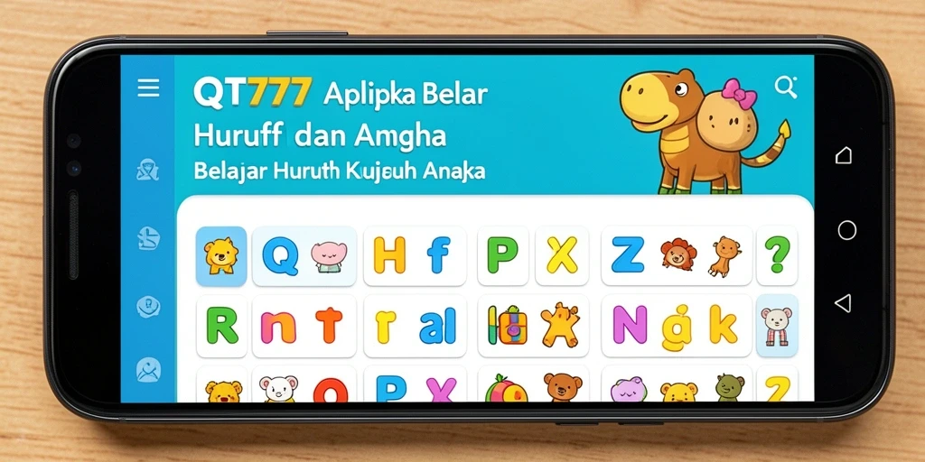Tampilan antarmuka aplikasinya yang menarik dan edukatif.