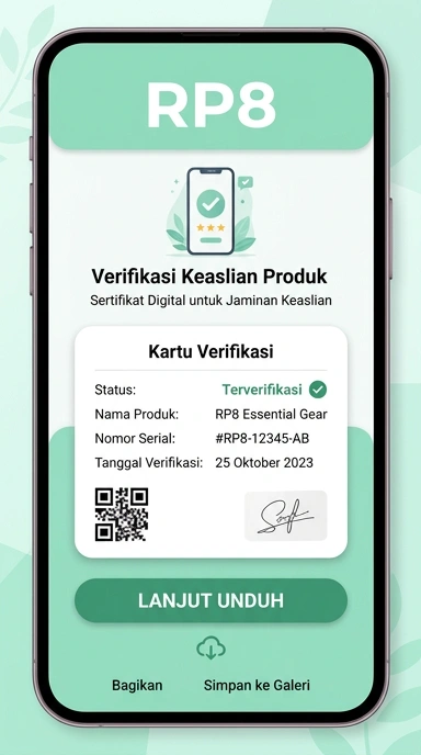 Tampilan kanal resmi rp8